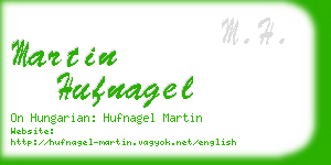 martin hufnagel business card